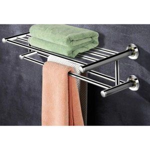 Costway Wall Mounted Stainless Steel Towel Rack NIB